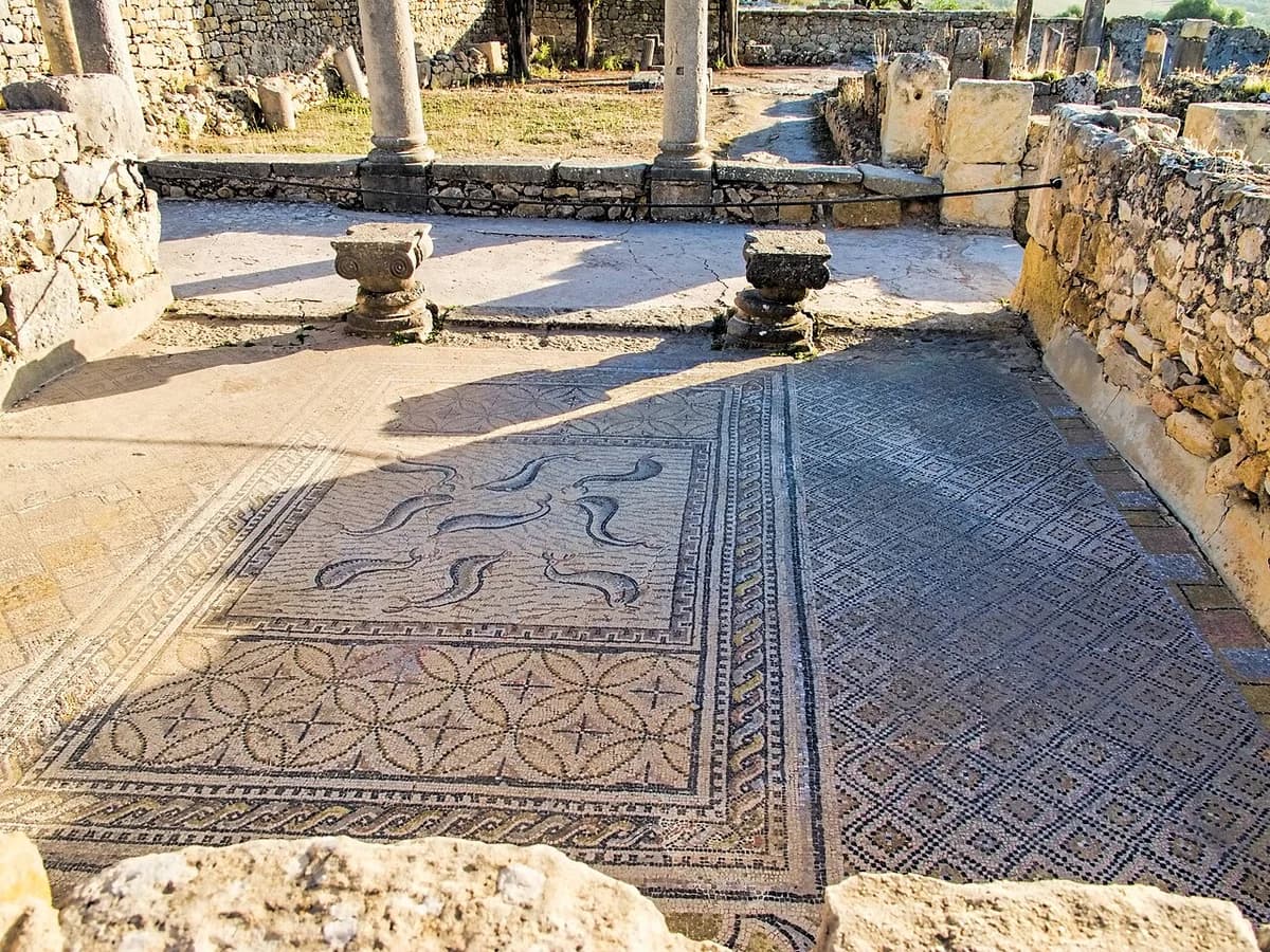 Ruines romaines de Volubilis, site classé UNESCO près de Meknès