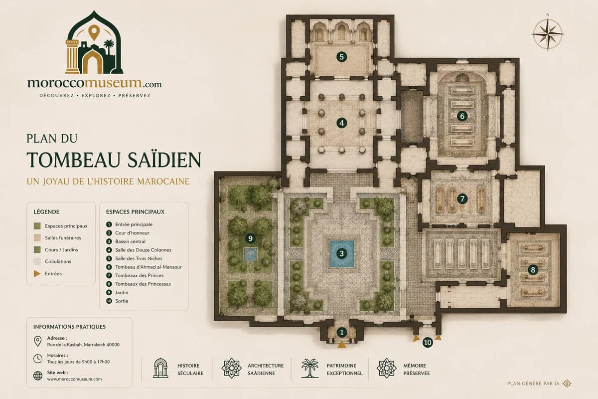 Plan du Tombeaux saidein
