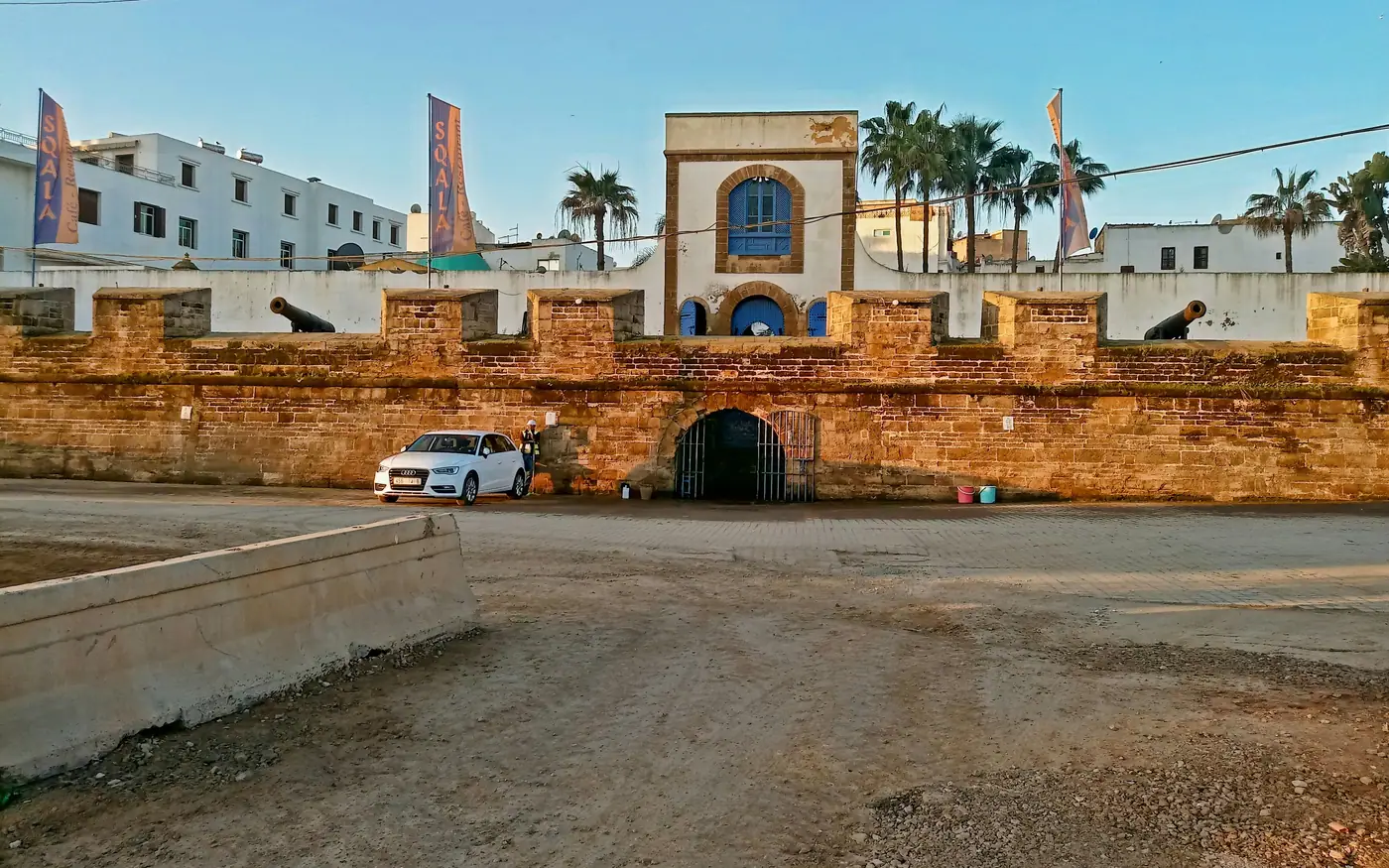 Ramparts and cannons of the Sqala in Casablanca