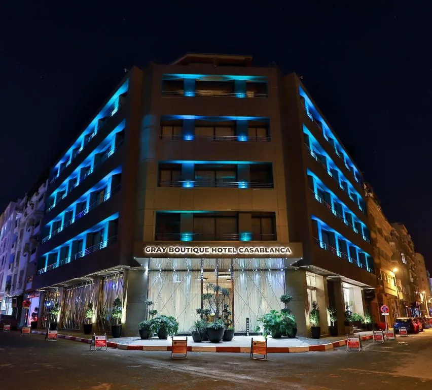 Facade at night — Gray Boutique Hotel Casablanca