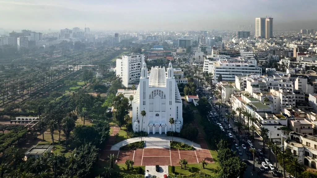 Aerial view of Casablanca — Hôtel Le Doge