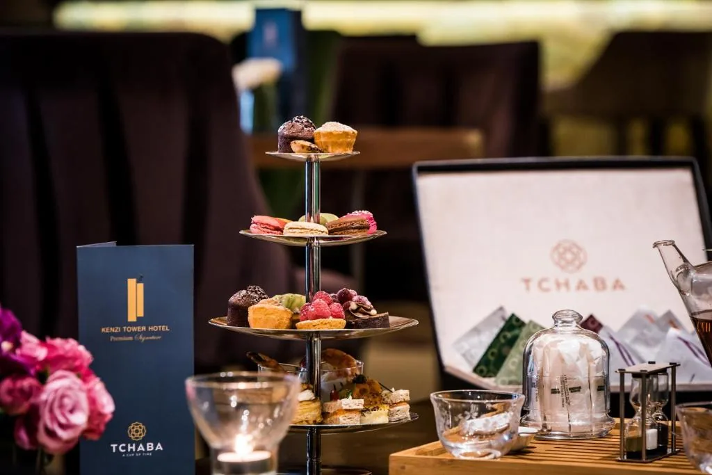 Tea and pastries — Kenzi Tower Hotel