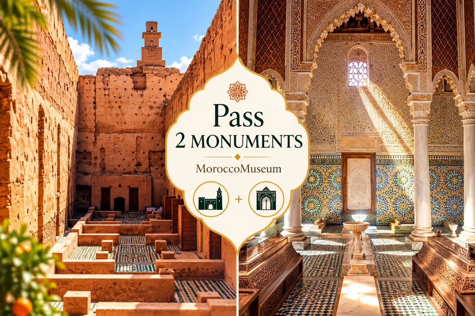 2-Monument Pass — Badi + Saadian Tombs